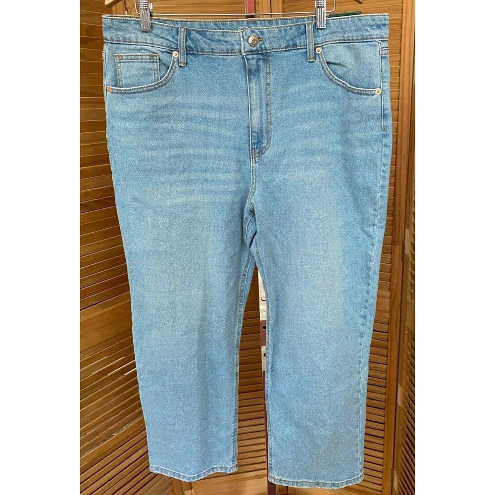 wild fable Light Blue Cropped Jeans
